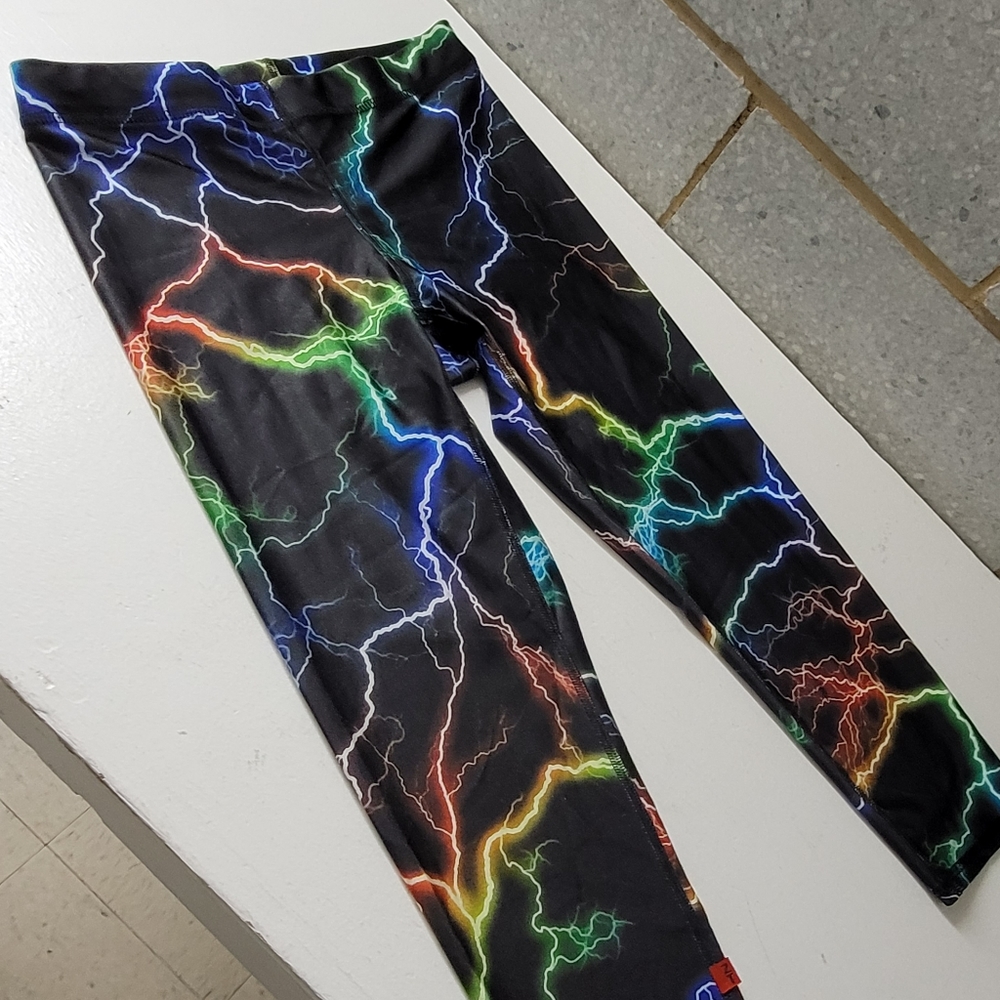 Zara Terez of New York lightning athletic workout leggings, Size L